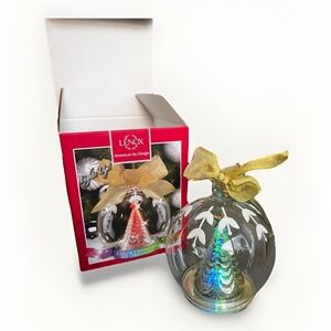 Lenox‎ Wonder Ball Tree Ornament Color Changing Light Up In Box 4.75" Working